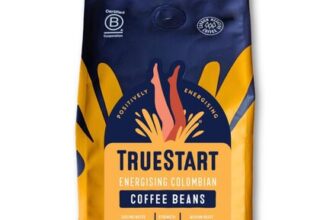 TrueStart Coffee Beans, Smooth Colombian, 200g, 1 Pack