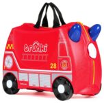 Trunki Frank Firetruck 4 Wheel Hard Ride On Suitcase – Red Free Click and Collect