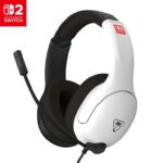 Turtle Beach Airlite Fit Black and White Wired Gaming Headset Officially Licensed for Nintendo Switch 2 and Nintendo Switch