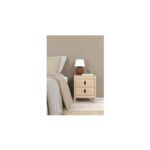 Tvilum Madrid 2 Drawer Bedside Table – Oak