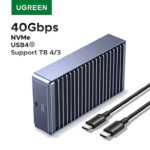 UGREEN 40Gbps M2 SSD Enclosure USB4 NVMe Case Compatible with Thunderbolt M.2 NVMe SSD with code – Ugreen Official Store