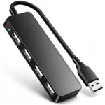 USB Expander Hub Splitter 4 Ports Adapter Dock Cord Ultra-Slim, Multi USB Cable Lead, Mobile HDD sold by Herfair /FBA