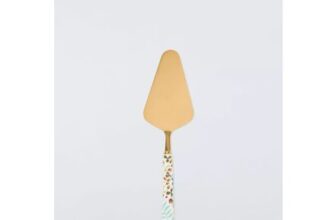 Ulla Floral Cake Slice, Gold