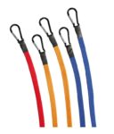 Ultimate Speed Bungee Cord Sets Round 6-piece plastic-hook set / Flat 5-piece carabiner set / Flat 5-piece metal-hook set