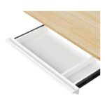 Under-Desk Sliding Pencil Drawer, White