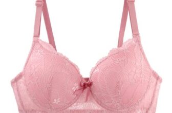Underwired Lace Balconette Bra, Soft Pink 85B, plus Size