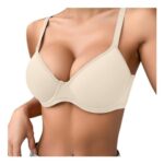 Underwired Push-up Balconette Bra, Beige, 38C