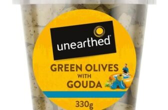 Unearthed Green Olives with Gouda Cheese 330g (Nectar)