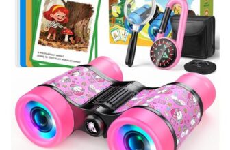 Unicorn Girls Adventure Kit 3-9: Binoculars, Magnifying Glass, 25 Cards