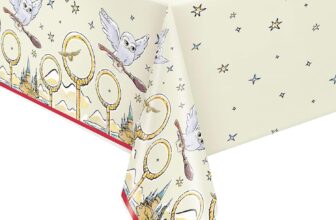 Unique 23563 Harry Potter Paper Tablecloth-2.13 m x 1.37 m Party, Multicolour