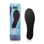 Unisex Carbon Fiber Insole 253mm, Rigid Toe Support for Hiking
