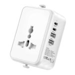 Universal Travel Adapter Worldwide Multi Plug, All in One Charger Power Adaptor, 1 Universal AC Outlet, 2 USB A 2 USB C sold by KY-EU /FBA