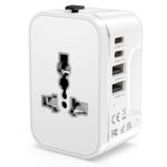 Universal Travel Adapter Worldwide with 2 USB C and 2 USB A Ports, All in One Charger Power Adapter sold by PEPPERZ with voucher /FBA