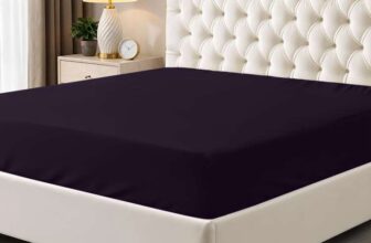 Utopia Bedding, Full Size Fitted Sheet, Deep Pocket, Soft Microfiber, Shrink and Fade Resistant, Easy Care Sheet, Sheet Only, Purple