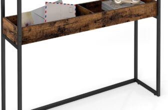 VASAGLE Entryway Table, Narrow Console Table, 24 x 100 x 80 cm