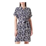 VERO MODA Womens Vmeasy Joy S/S Shirt Dress Birch/AOP
