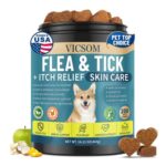 VICSOM Dog Flea & Tick Chews for Skin & Coat – £10.94 S&S Voucher