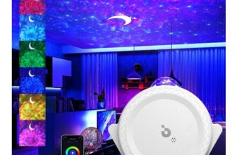 VOGHERB Galaxy Star Projector Night Light 3-in-1 Nebula Moon