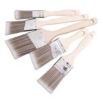 Vacallity 5-Pack Soft-Grip Paint Brushes for Cabinets, Furniture and Walls