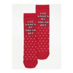 Valentines Day Red Novelty Slogan Socks Gift Box (FREE C&C)
