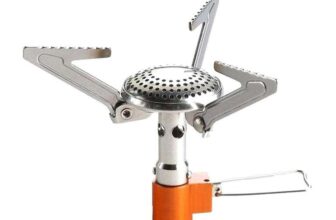 Vango Atom Compact Camping Gas Stove 3000W Mini Pocket Backpacking Cooking Folding Burner for Outdoor Trekking Hiking Mountaineering