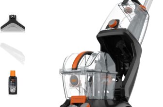 Vax Rapid Power Revive Upright Upholstery & Carpet Cleaner CWGRV011 Carpet shampooer machine, handheld spot cleaner for stains, sofas & car interiors, included tools & solution, 8.4kg, 4.7L