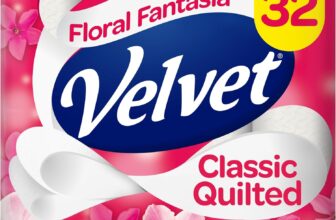 Velvet Classic Quilted Floral Fantasia Toilet Roll 32 Rolls Toilet tissue, toilet paper