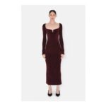 Velvet Freya Dress – Oxblood