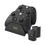 Venom Twin Charging Dock with 2 Rechargeable Battery Packs Black