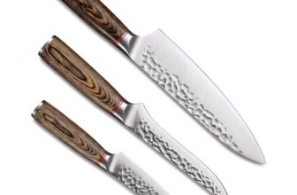 Vexrythm High Carbon Steel Chef Knife Set, 3 Pieces