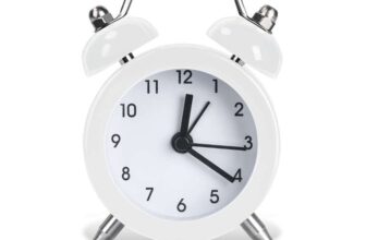 Vicloon Mini Alarm Clock, Bedside Battery Operated Non Ticking Table Clock – Vicloon-UK FBA