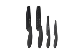 Viners 4 Piece Stainless Steel Squared Tip Knife Set