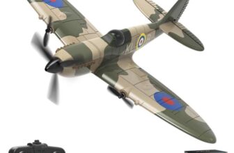Volantex Spitfire RC Plane 2.4G 3CH Gyro Stabilizer Fixed Wing EPP Foam 400MM Wingspan Airplane RTF with code. Sold by ANTSIR Official Store