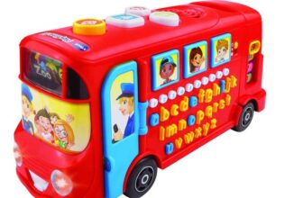 Vtech Playtime Bus with Phonics , English Teaches Phonics, Letters, Vocabulary, Numbers, Counting and Safety with Songs