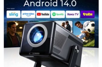 WEMI 2000 ANSI Native 1080P Smart Projector, 4K Supported X7