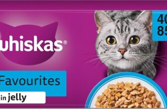 WHISKAS Adult Wet Cat Food in Jelly 40x85g Fish Favourites