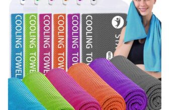 WIURGOHA 6-Pack Microfiber Cooling Towels for Neck and Face (40×12)