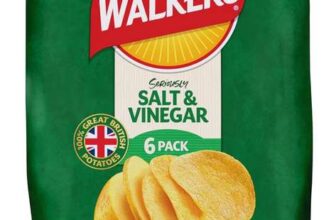 Walkers Salt & Vinegar Multipack Crisps 6 x 25g