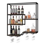 Wall Mounted 5-Tier Wine Rack Storage Unit