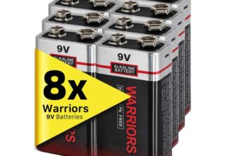 Warriors 8X 9V Alkaline Batteries, 6LR61, Long Lasting Power, S&S – £7.59 – Sold by Chelsea & Co / FBA