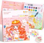 Water Painting Books for Children Ages 3 to 8 – Cute Activity Book for Kids, Arts and Crafts for Children, Birthday Gift Toy