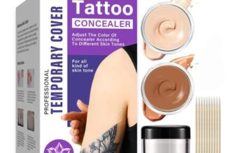 Waterproof Tattoo Concealer Kit, 2-Color Invisible