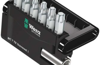 Wera 05056294001 Mini-Check Set Extra-Tough for Drill/Drivers, Torx TX10-40 7pc