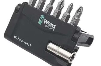Wera Bit-Check 7 Universal 1 1/4 Hex Shank Mixed Bit Set 7 Pieces (175TX) (Free C&C)