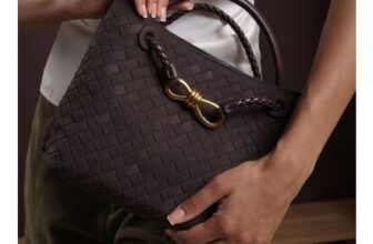 Wheres That from Womens Luna Woven Faux Leather Tote Bag with Gold Detail