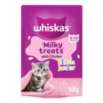 Whiskas Milky Treats 50g Pack of 6 for 2-12 Months