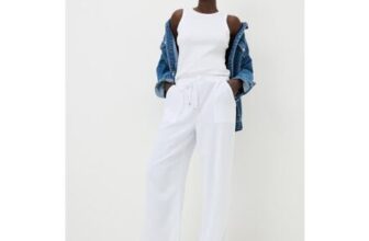 White Full Length Clipper Trousers