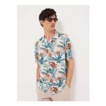 White Hawaiian Short Sleeve Mens Matching Shirt