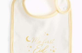 White My First Eid Baby Bib
