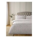 White Pretty Ditsy Floral Double Duvet Set